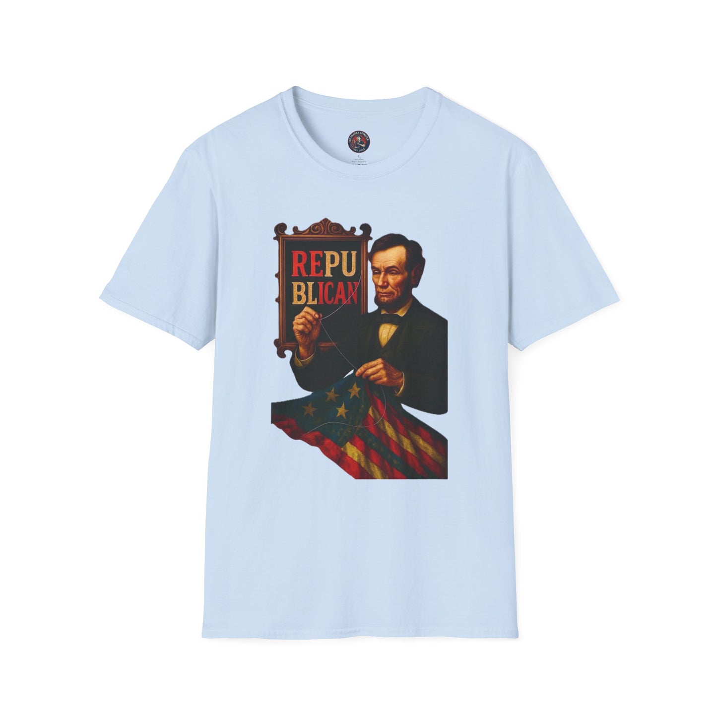 Unisex Softstyle T-Shirt - Lincoln, Inspirational Tee, Gift for Activists, Comfortable Everyday Wear, Perfect for Celebrations