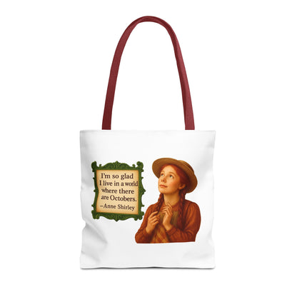 Anne Shirley Tote Bag - The Snarky Spinster, Book Lover Gift, Funny Library Bag, Reading Accessory, Literary Pun Design, Gifts for Readers