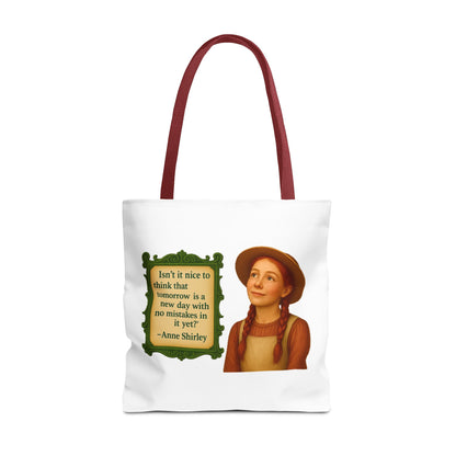 Anne Shirley Tote Bag - The Snarky Spinster, Book Lover Gift, Funny Library Bag, Reading Accessory, Literary Pun Design, Gifts for Readers