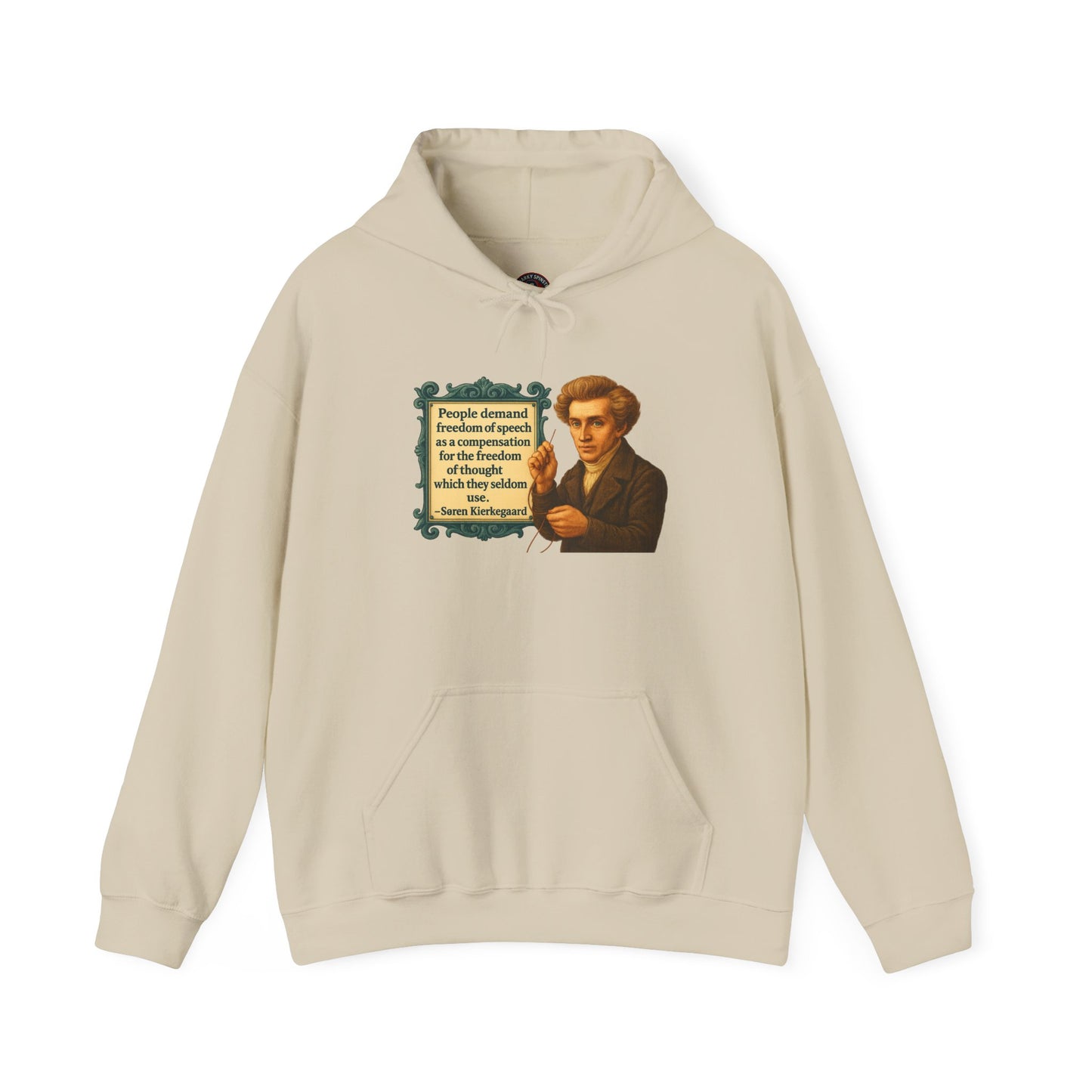 Kierkegaard Sweatshirt - Unisex Cozy Hoodie, Inspirational Gift, Everyday Style, Casual Wear, Art Design