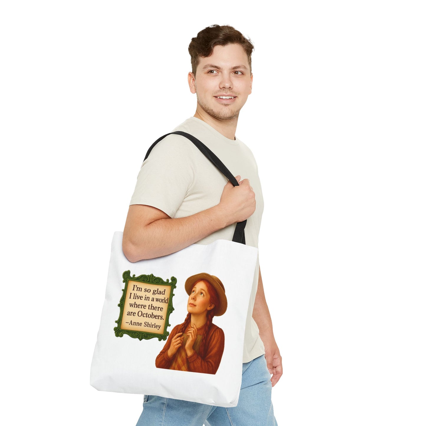 Anne Shirley Tote Bag - The Snarky Spinster, Book Lover Gift, Funny Library Bag, Reading Accessory, Literary Pun Design, Gifts for Readers