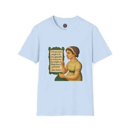 Jane Austen Quote Unisex T-Shirt, Literary Tee, Classic Literature Shirt, Book Lover Gift, Literary Gifts for Readers, English Major Apparel