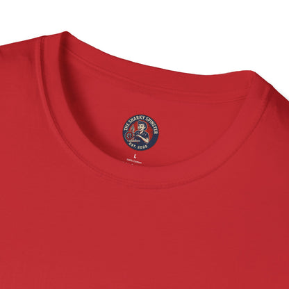 Unisex Softstyle T-Shirt - Snarky Spinster Logo, Inspirational Tee, Gift for Activists, Comfortable Everyday Wear, Perfect for Celebrations