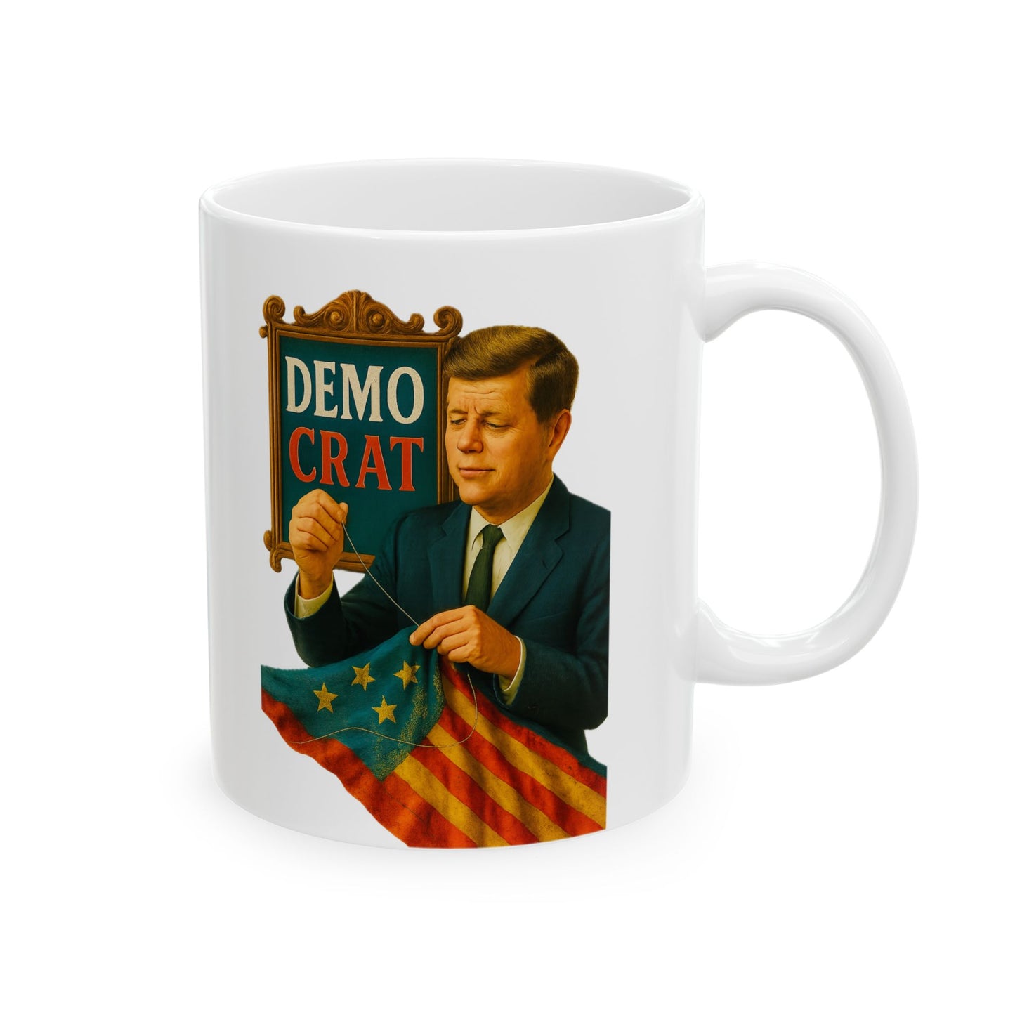 JFK Ceramic Mug - Fun Coffee Cup for Artists, Unique Gift for Craft Lovers, Perfect for Birthdays, Anniversaries, and [...]