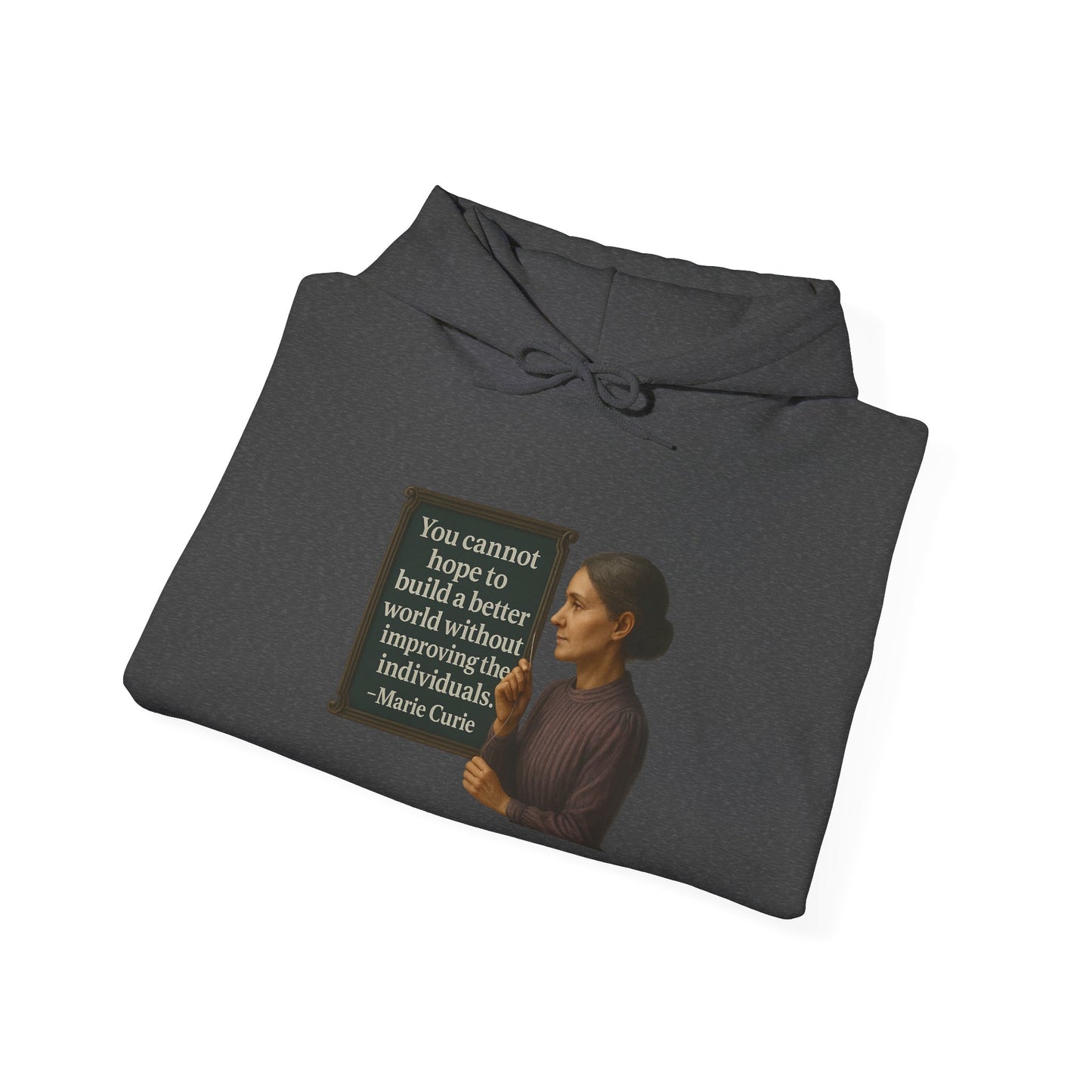 Curie Sweatshirt - Unisex Cozy Hoodie, Inspirational Gift, Everyday Style, Casual Wear, Art Design