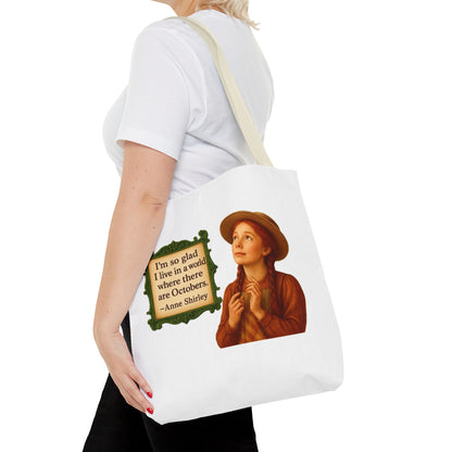 Anne Shirley Tote Bag - The Snarky Spinster, Book Lover Gift, Funny Library Bag, Reading Accessory, Literary Pun Design, Gifts for Readers