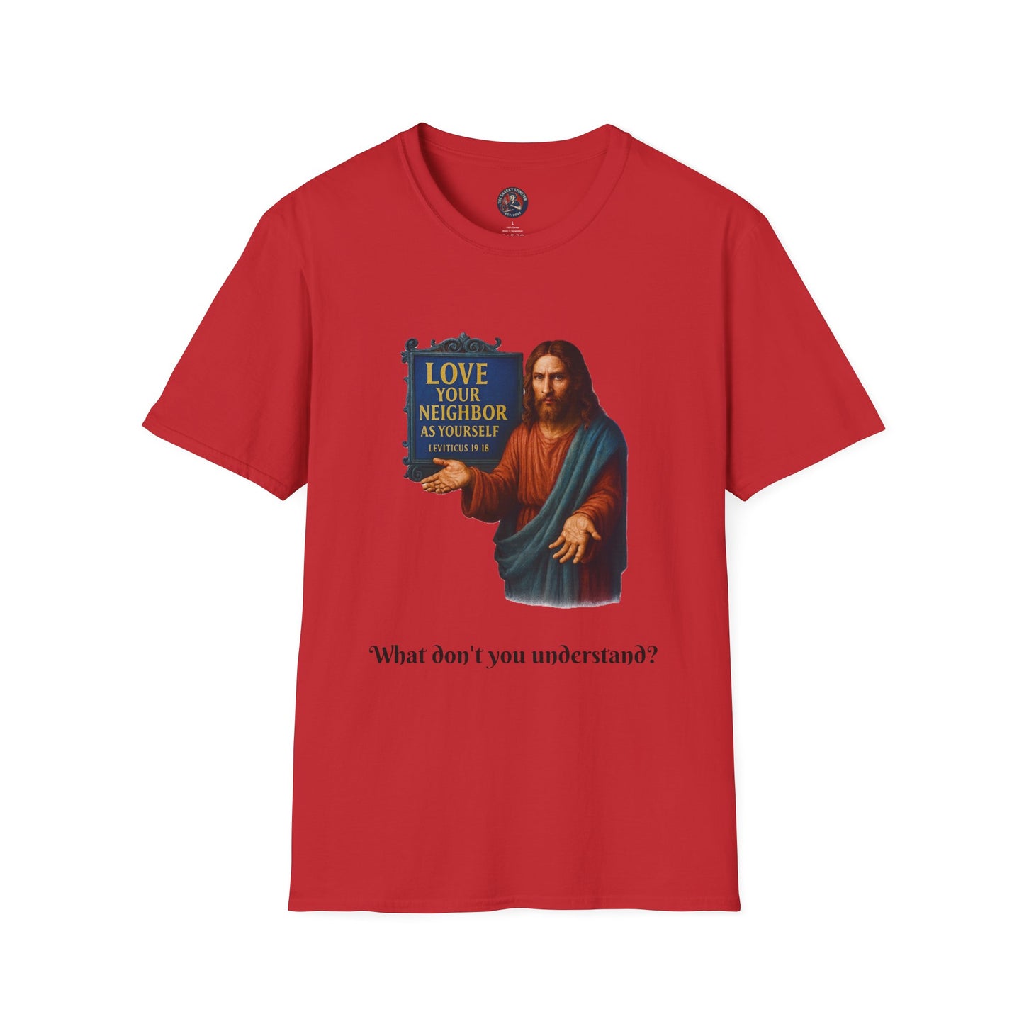 Unisex Softstyle T-Shirt - Frustrated JC, Inspirational Tee, Gift for Activists, Comfortable Everyday Wear, Perfect for Celebrations