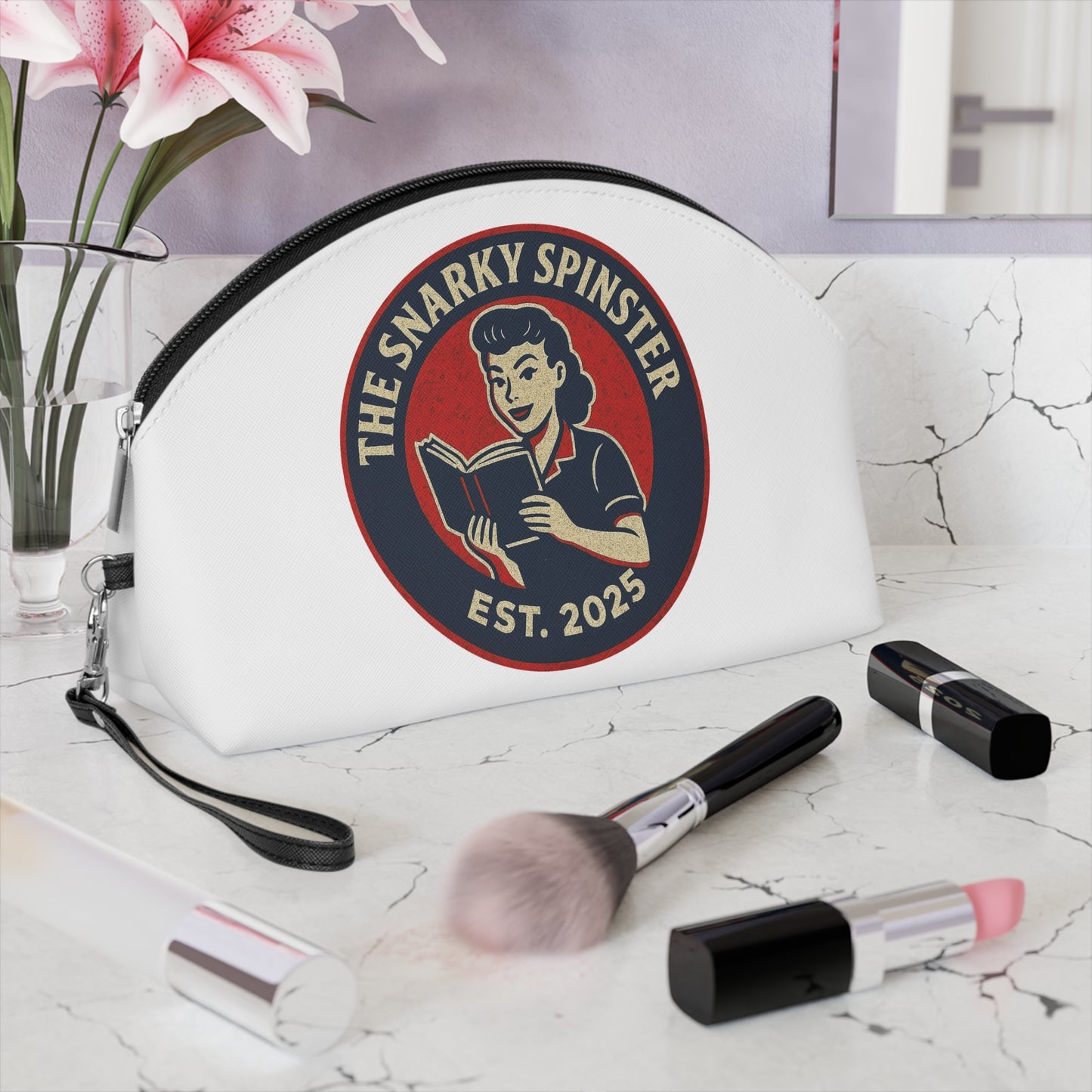 Makeup Bag - The Book Lover Snarky Spinster Design