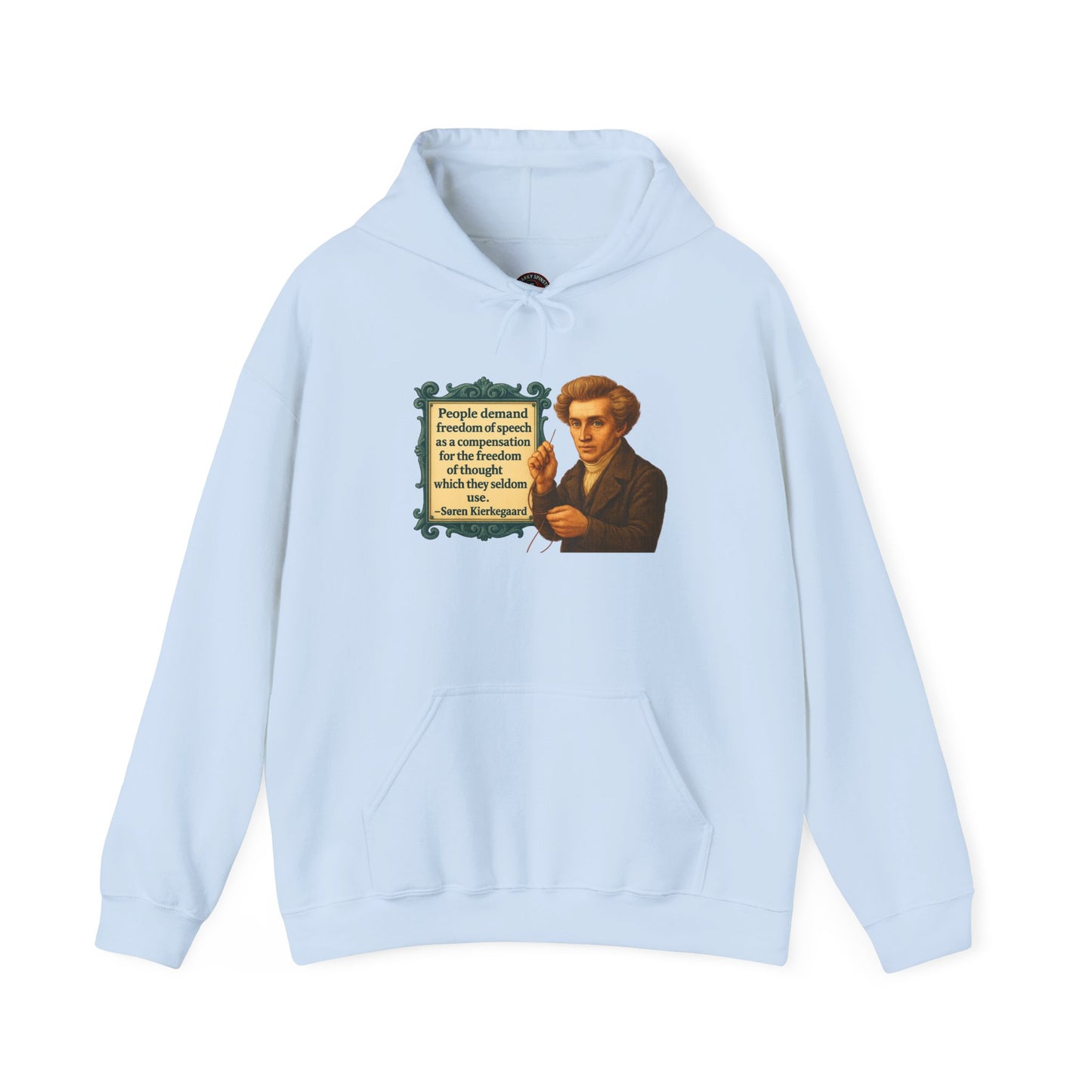 Kierkegaard Sweatshirt - Unisex Cozy Hoodie, Inspirational Gift, Everyday Style, Casual Wear, Art Design