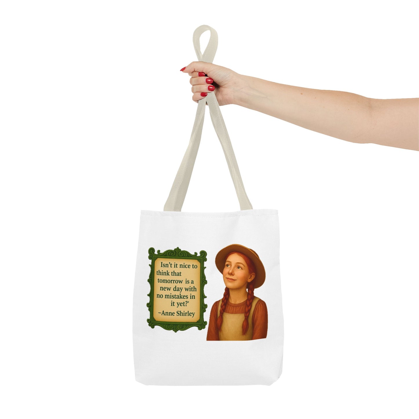 Anne Shirley Tote Bag - The Snarky Spinster, Book Lover Gift, Funny Library Bag, Reading Accessory, Literary Pun Design, Gifts for Readers