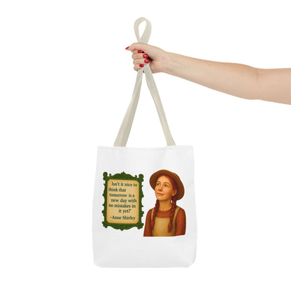 Anne Shirley Tote Bag - The Snarky Spinster, Book Lover Gift, Funny Library Bag, Reading Accessory, Literary Pun Design, Gifts for Readers