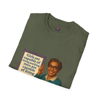 Unisex Softstyle T-Shirt - Katherine Johnson, Inspirational Tee, Gift for Activists, Comfortable Everyday Wear, Perfect for Celebrations