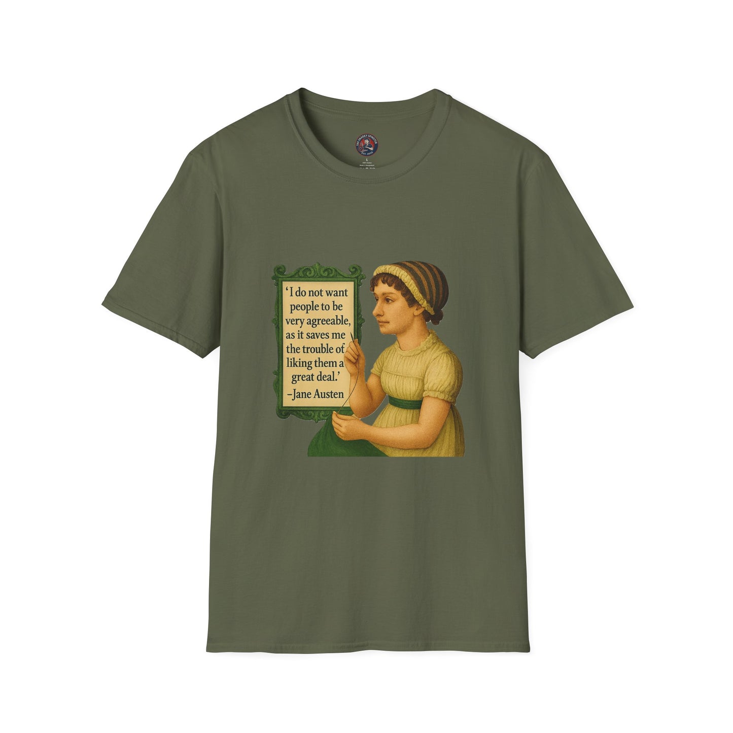 Jane Austen Quote Unisex T-Shirt, Literary Tee, Classic Literature Shirt, Book Lover Gift, Literary Gifts for Readers, English Major Apparel