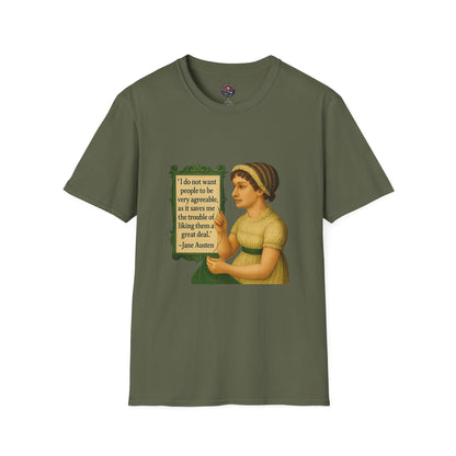Jane Austen Quote Unisex T-Shirt, Literary Tee, Classic Literature Shirt, Book Lover Gift, Literary Gifts for Readers, English Major Apparel