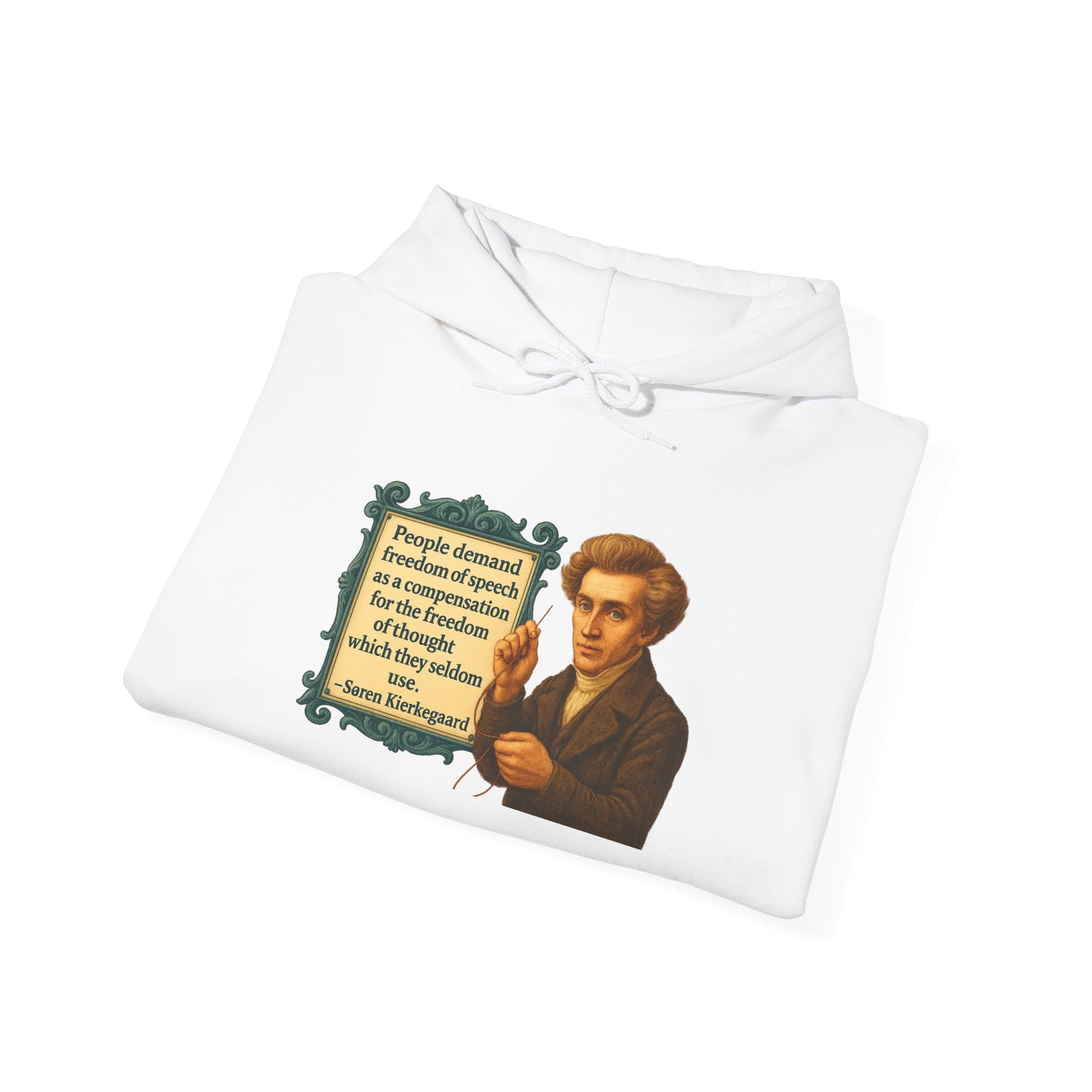 Kierkegaard Sweatshirt - Unisex Cozy Hoodie, Inspirational Gift, Everyday Style, Casual Wear, Art Design