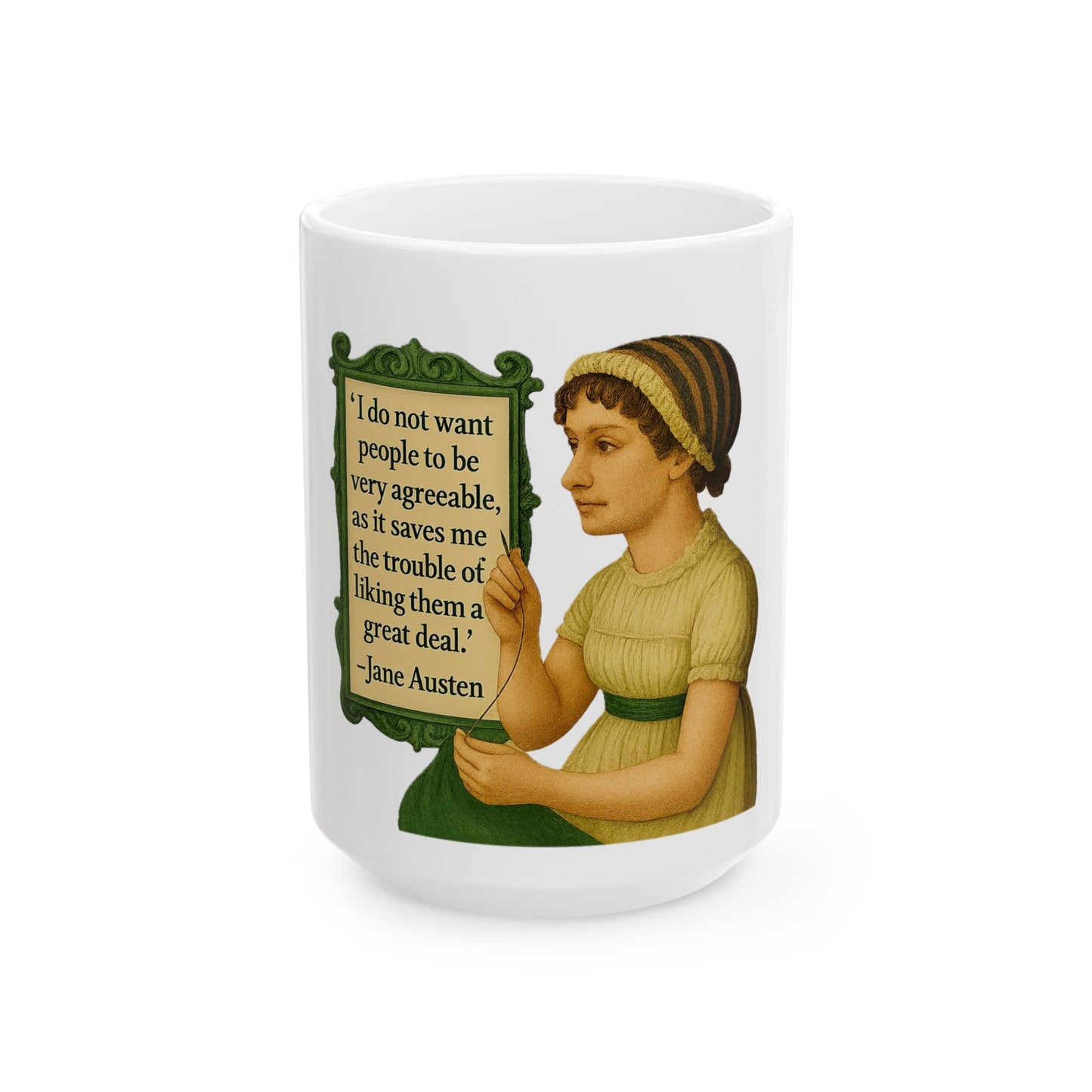 The Austen Ceramic Mug - Fun Coffee Cup for Artists, Unique Gift for Craft Lovers, Perfect for Birthdays, Anniversaries, and [...]