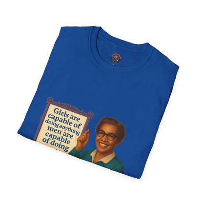 Unisex Softstyle T-Shirt - Katherine Johnson, Inspirational Tee, Gift for Activists, Comfortable Everyday Wear, Perfect for Celebrations