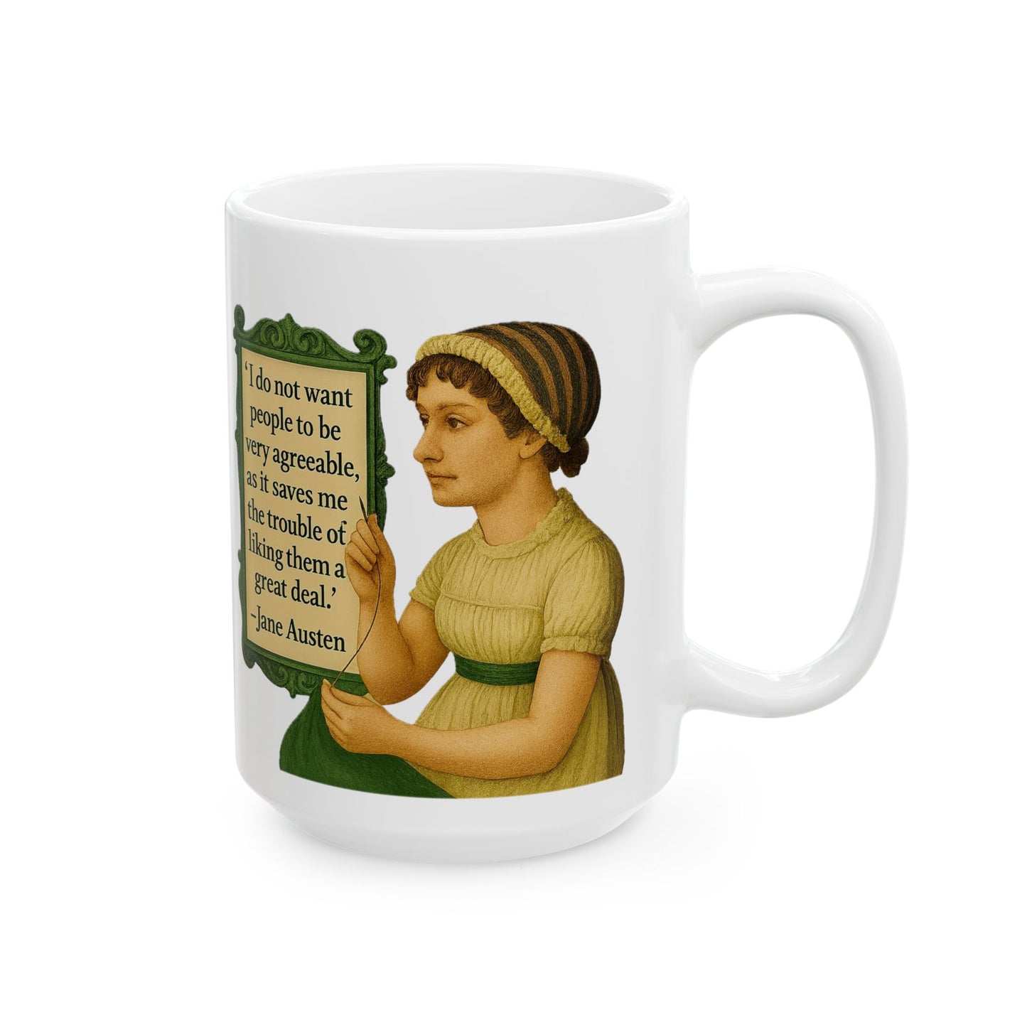 The Austen Ceramic Mug - Fun Coffee Cup for Artists, Unique Gift for Craft Lovers, Perfect for Birthdays, Anniversaries, and [...]