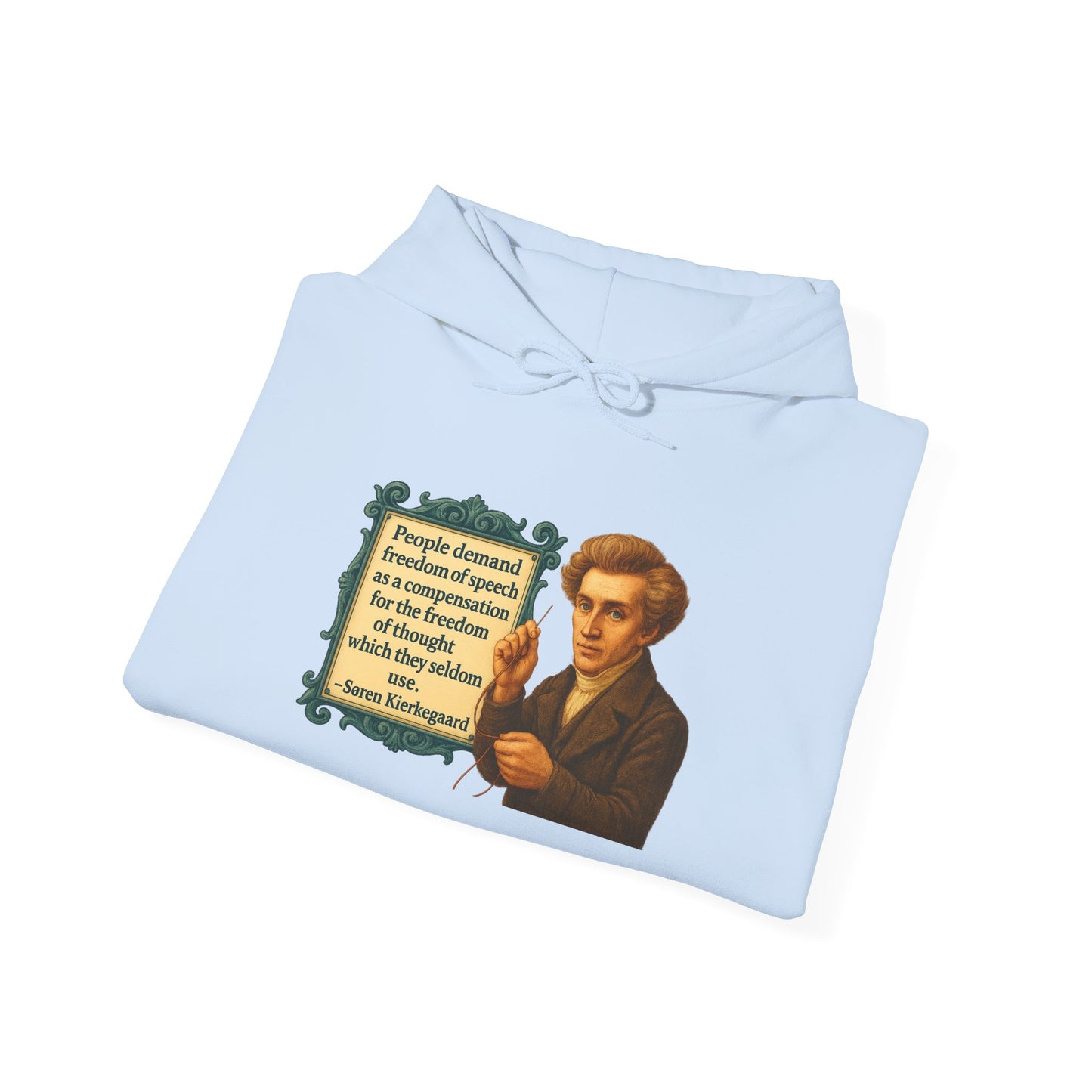 Kierkegaard Sweatshirt - Unisex Cozy Hoodie, Inspirational Gift, Everyday Style, Casual Wear, Art Design
