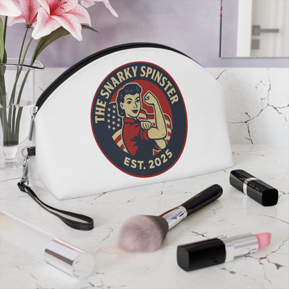 Makeup Bag - Patriotic Snarky Spinster Design