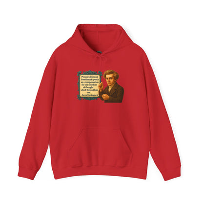 Kierkegaard Sweatshirt - Unisex Cozy Hoodie, Inspirational Gift, Everyday Style, Casual Wear, Art Design