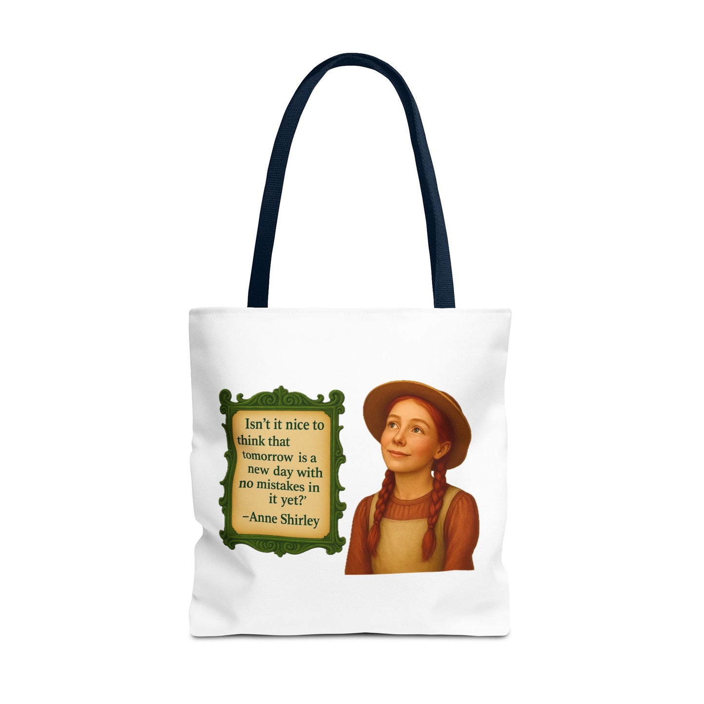 Anne Shirley Tote Bag - The Snarky Spinster, Book Lover Gift, Funny Library Bag, Reading Accessory, Literary Pun Design, Gifts for Readers