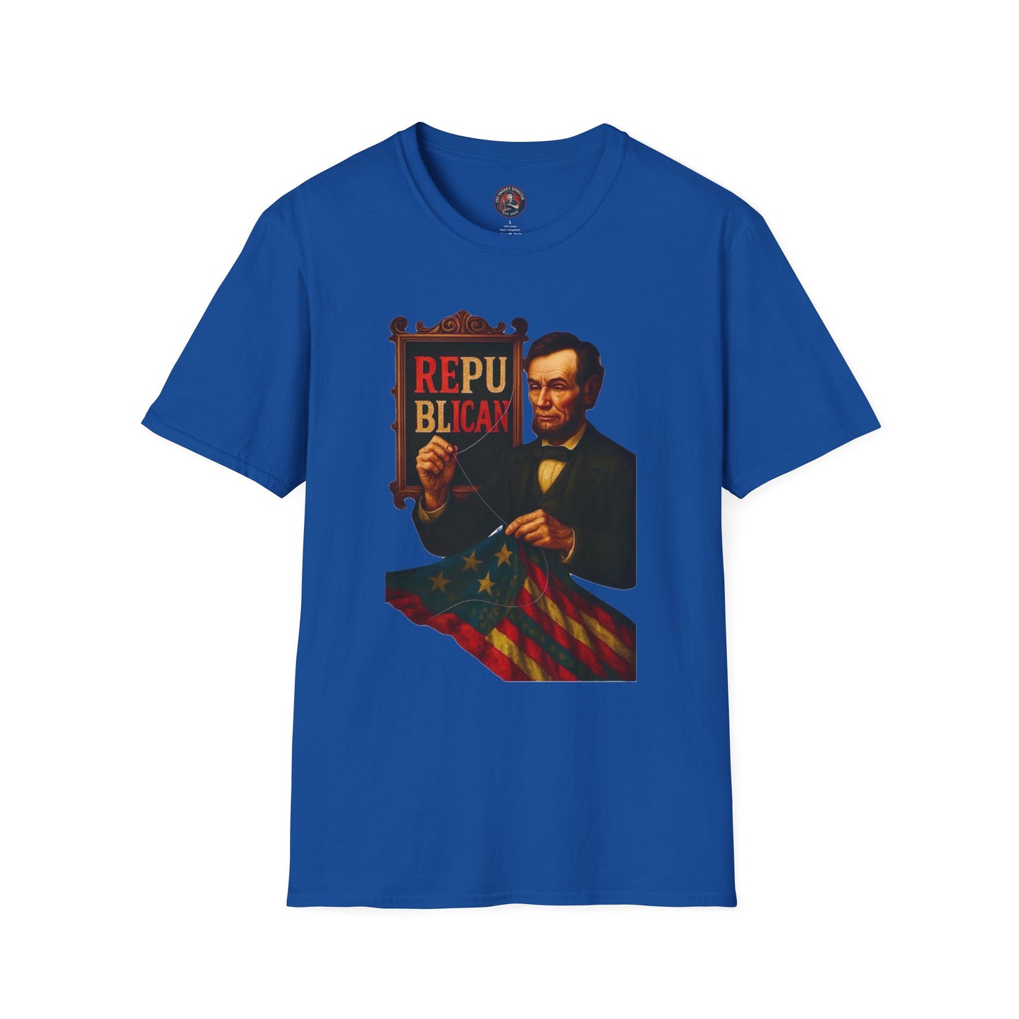 Unisex Softstyle T-Shirt - Lincoln, Inspirational Tee, Gift for Activists, Comfortable Everyday Wear, Perfect for Celebrations
