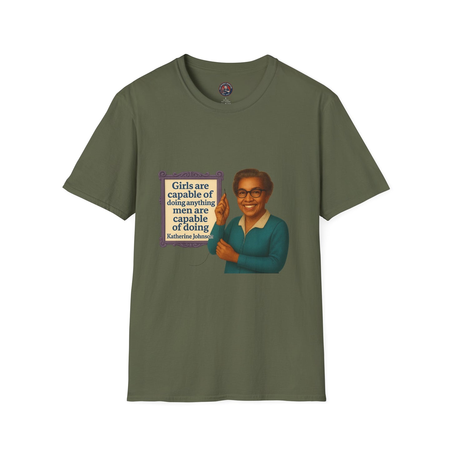 Unisex Softstyle T-Shirt - Katherine Johnson, Inspirational Tee, Gift for Activists, Comfortable Everyday Wear, Perfect for Celebrations