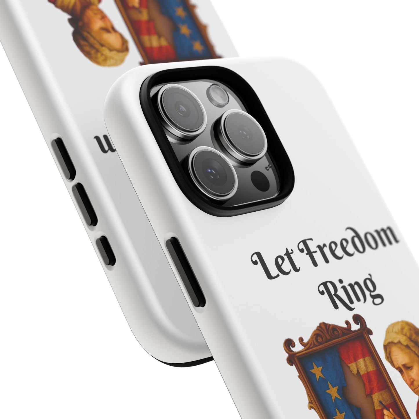Patriotic Phone Case, Let Freedom Ring, American Pride Accessories, Gift for Veterans, 4th of July Decoration, Flag Lover's Case