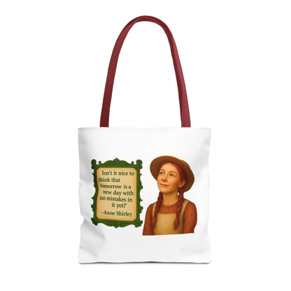 Anne Shirley Tote Bag - The Snarky Spinster, Book Lover Gift, Funny Library Bag, Reading Accessory, Literary Pun Design, Gifts for Readers