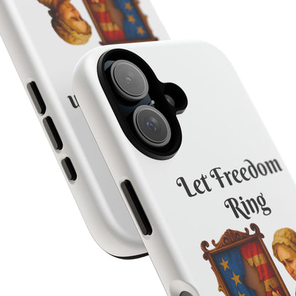 Patriotic Phone Case, Let Freedom Ring, American Pride Accessories, Gift for Veterans, 4th of July Decoration, Flag Lover's Case