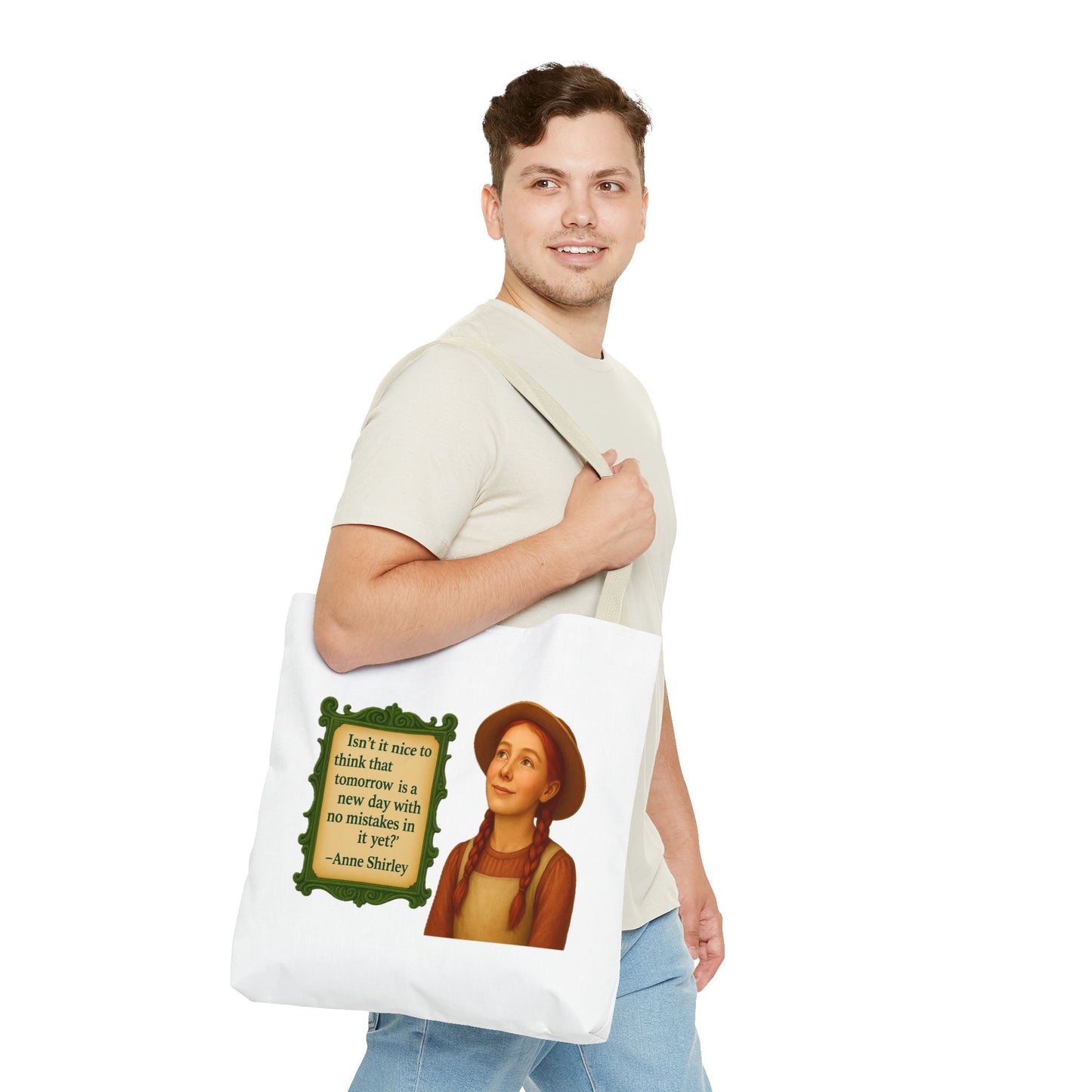 Anne Shirley Tote Bag - The Snarky Spinster, Book Lover Gift, Funny Library Bag, Reading Accessory, Literary Pun Design, Gifts for Readers