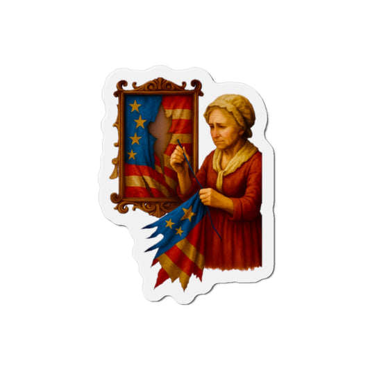 Die-Cut Magnet - Betsy Ross Decor, Gift for Book Lovers, Vintage Style Magnet, [...]