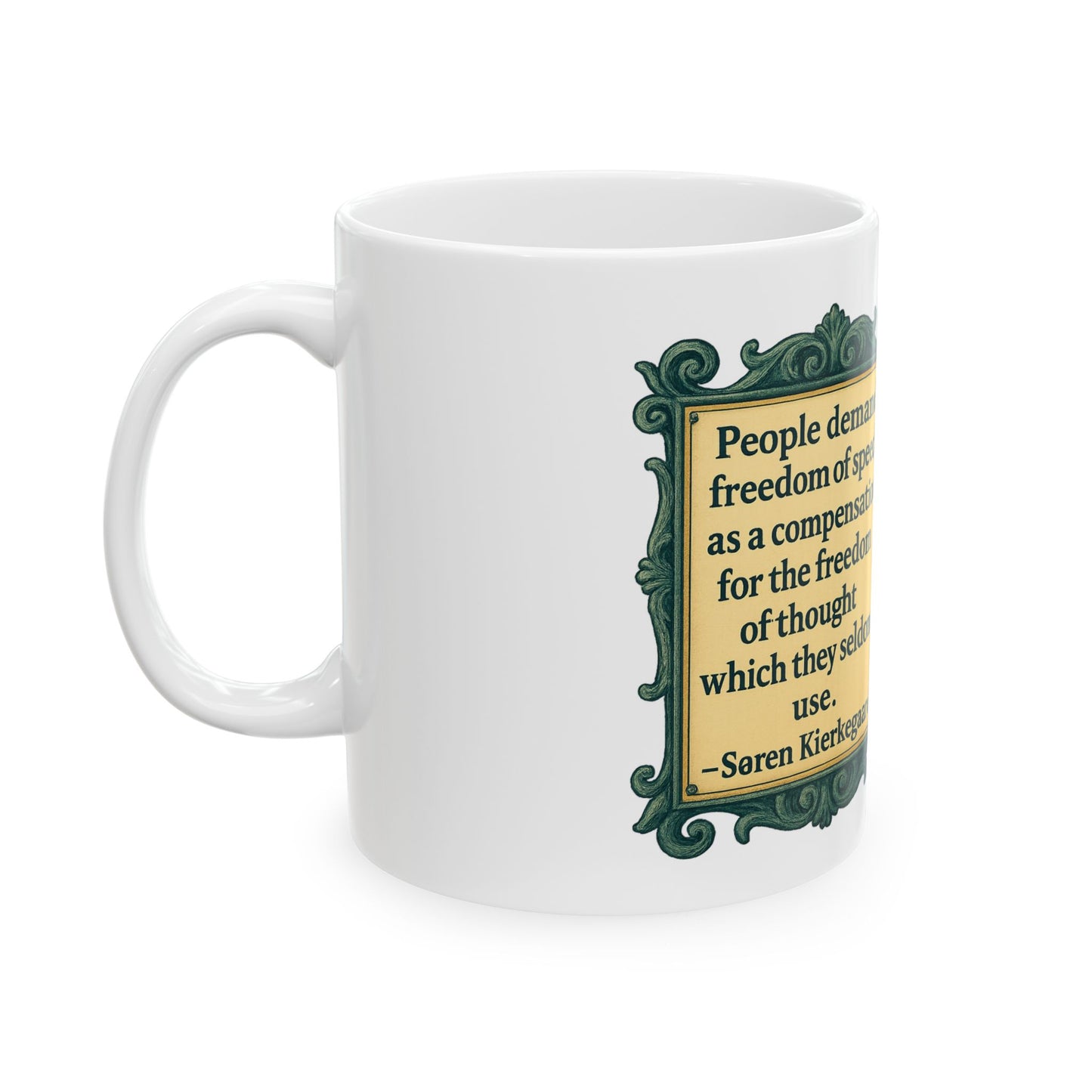 The Kierkegaard Ceramic Mug - Fun Coffee Cup for Artists, Unique Gift for Craft Lovers, Perfect for Birthdays, Anniversaries, and [...]
