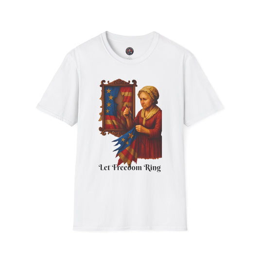 Unisex Softstyle T-Shirt - Let Freedom Ring, Inspirational Tee, Gift for Activists, Comfortable Everyday Wear, Perfect for Celebrations