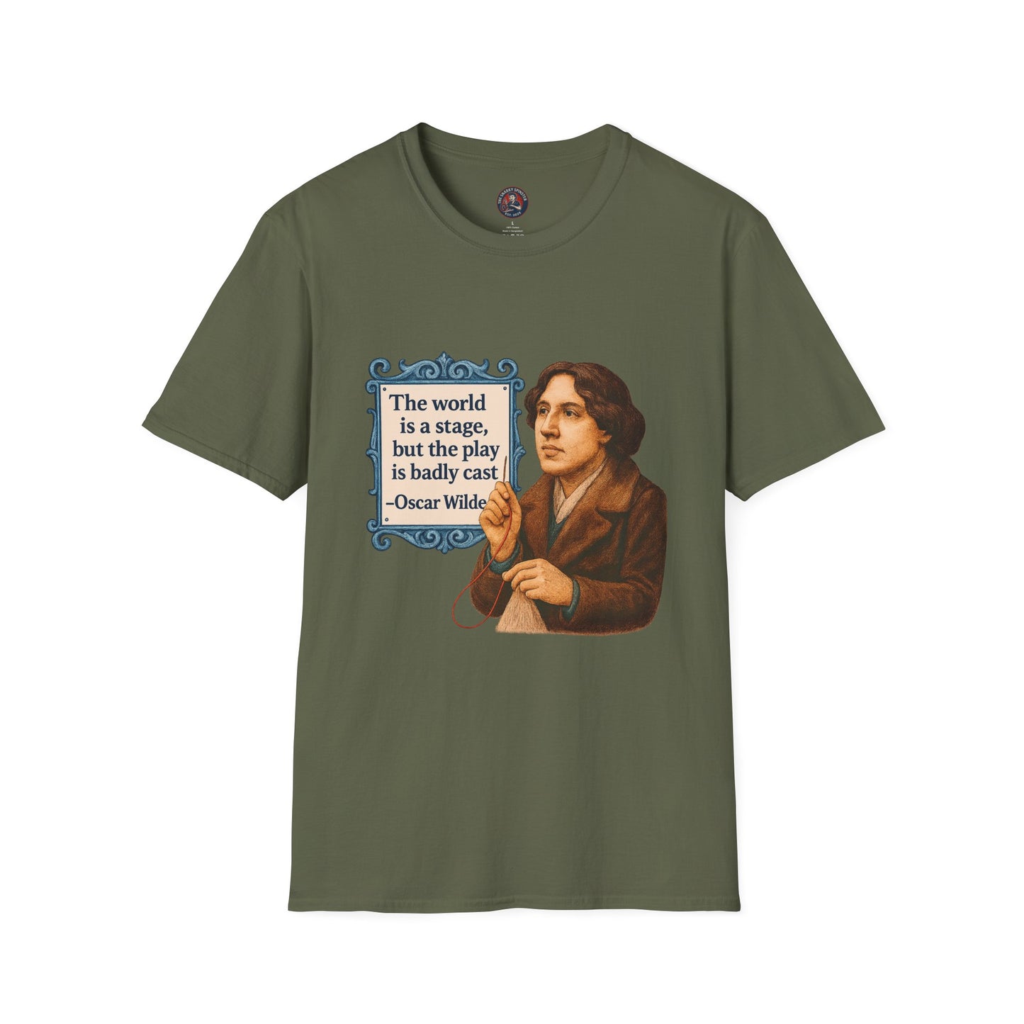 Oscar Wilde Quote Unisex Tee, Literary T-Shirt, Softstyle Shirt, Classic Literature Top, Inspirational Saying Tee