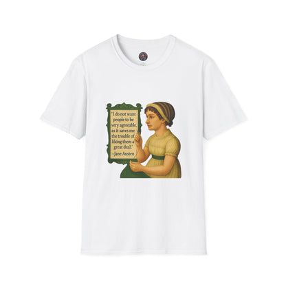 Jane Austen Quote Unisex T-Shirt, Literary Tee, Classic Literature Shirt, Book Lover Gift, Literary Gifts for Readers, English Major Apparel