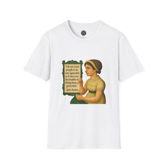 Jane Austen Quote Unisex T-Shirt, Literary Tee, Classic Literature Shirt, Book Lover Gift, Literary Gifts for Readers, English Major Apparel