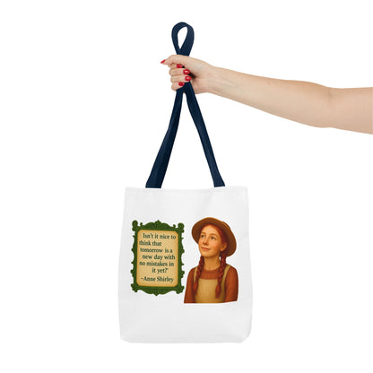 Anne Shirley Tote Bag - The Snarky Spinster, Book Lover Gift, Funny Library Bag, Reading Accessory, Literary Pun Design, Gifts for Readers