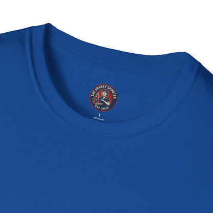 Unisex Softstyle T-Shirt - Snarky Spinster Logo, Inspirational Tee, Gift for Activists, Comfortable Everyday Wear, Perfect for Celebrations