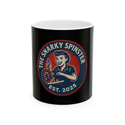 The Snarky Spinster Ceramic Mug - Fun Coffee Cup for Artists, Unique Gift for Craft Lovers, Perfect for Birthdays, Anniversaries, and [...]