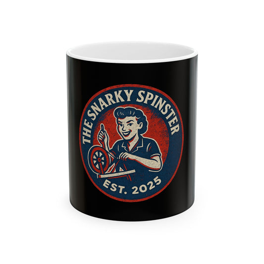 The Snarky Spinster Ceramic Mug - Fun Coffee Cup for Artists, Unique Gift for Craft Lovers, Perfect for Birthdays, Anniversaries, and [...]