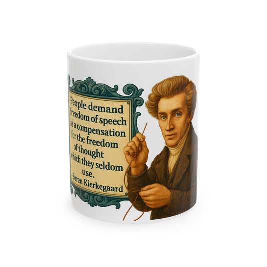The Kierkegaard Ceramic Mug - Fun Coffee Cup for Artists, Unique Gift for Craft Lovers, Perfect for Birthdays, Anniversaries, and [...]