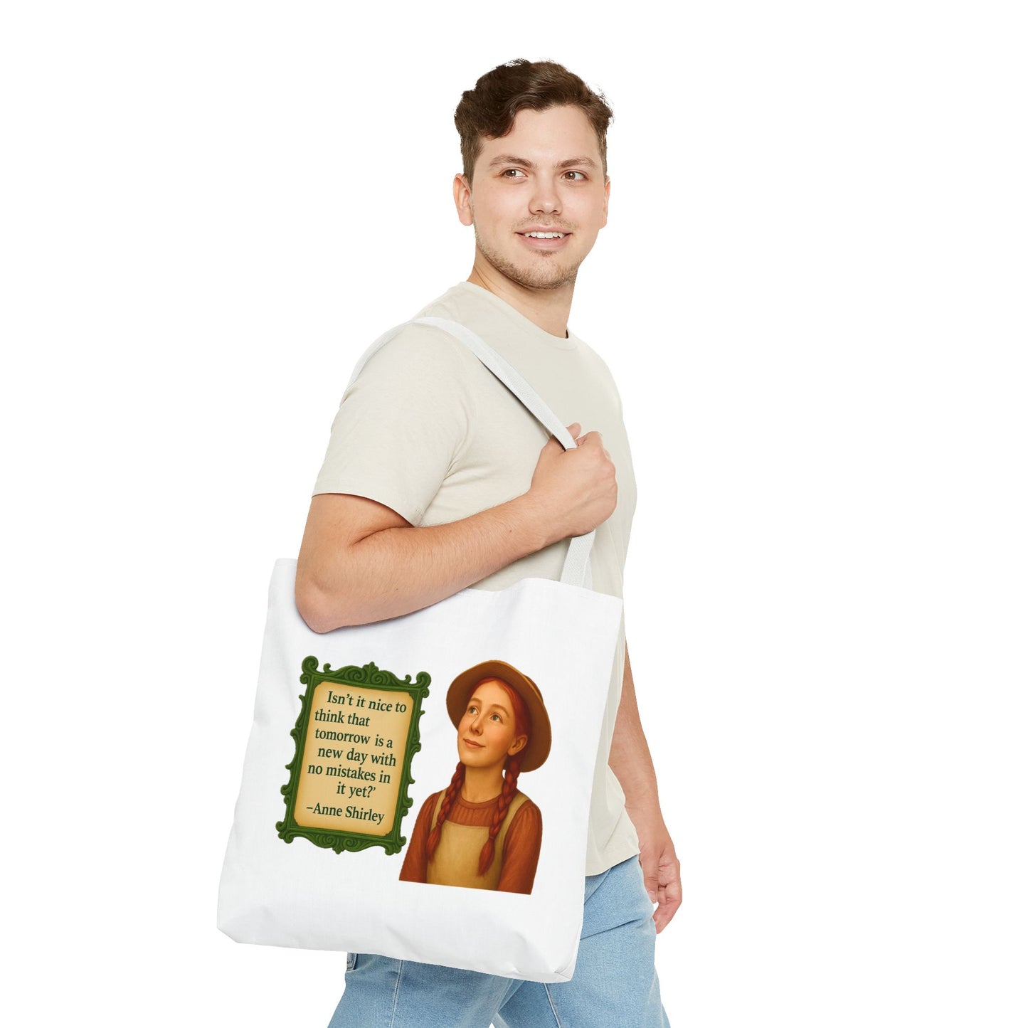 Anne Shirley Tote Bag - The Snarky Spinster, Book Lover Gift, Funny Library Bag, Reading Accessory, Literary Pun Design, Gifts for Readers