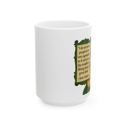 The Austen Ceramic Mug - Fun Coffee Cup for Artists, Unique Gift for Craft Lovers, Perfect for Birthdays, Anniversaries, and [...]