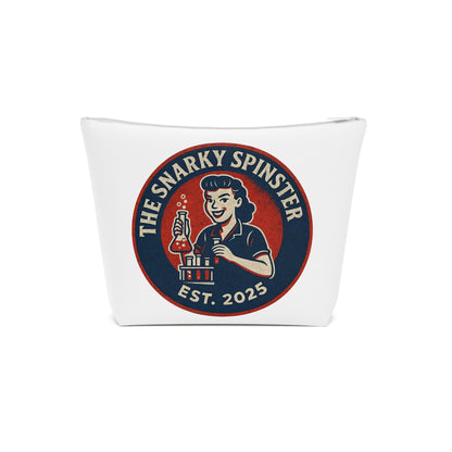 BioChem Snarky Spinster Cosmetic Bag - Fun Makeup Pouch for Artsy Women, Gift for Friends, Travel Organizer, Birthday Present, Holiday Essentials