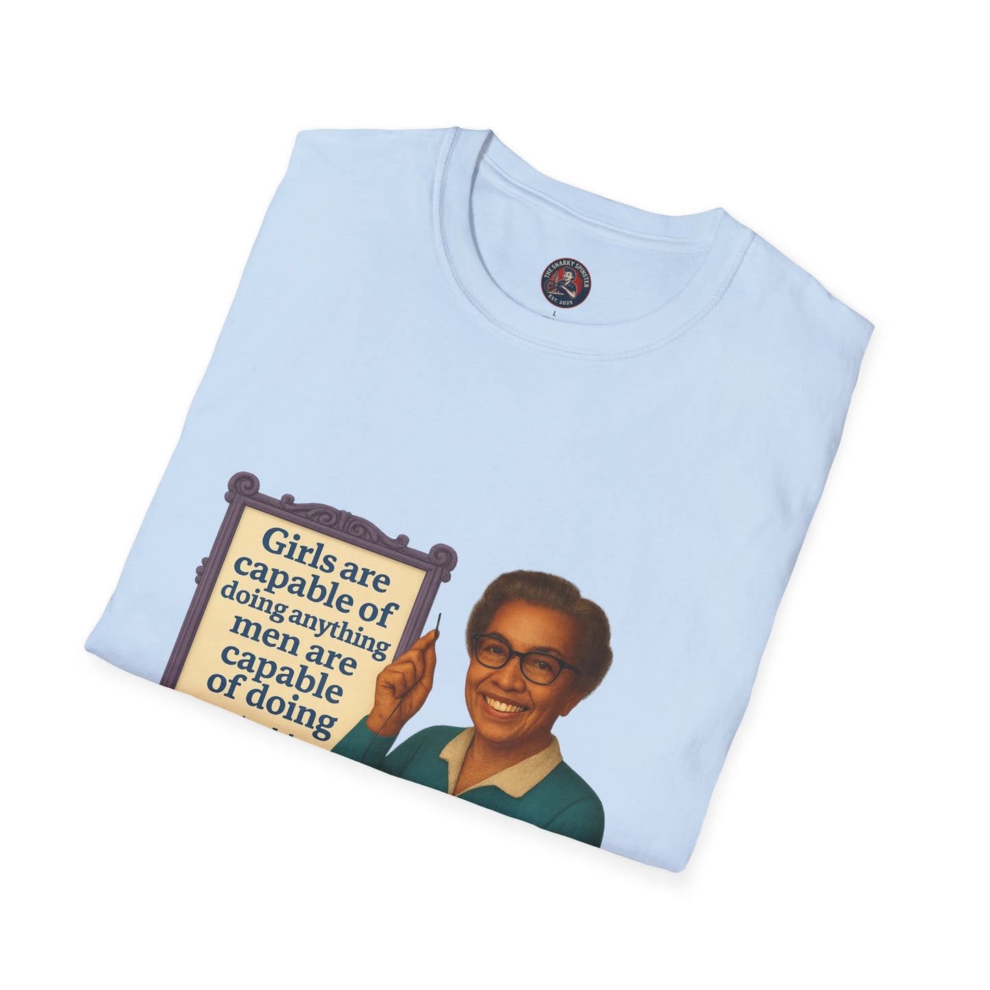 Unisex Softstyle T-Shirt - Katherine Johnson, Inspirational Tee, Gift for Activists, Comfortable Everyday Wear, Perfect for Celebrations