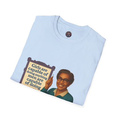 Unisex Softstyle T-Shirt - Katherine Johnson, Inspirational Tee, Gift for Activists, Comfortable Everyday Wear, Perfect for Celebrations