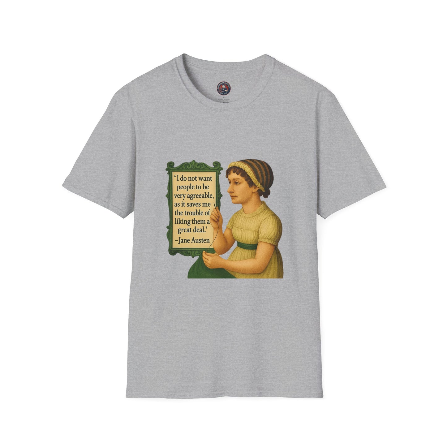 Jane Austen Quote Unisex T-Shirt, Literary Tee, Classic Literature Shirt, Book Lover Gift, Literary Gifts for Readers, English Major Apparel