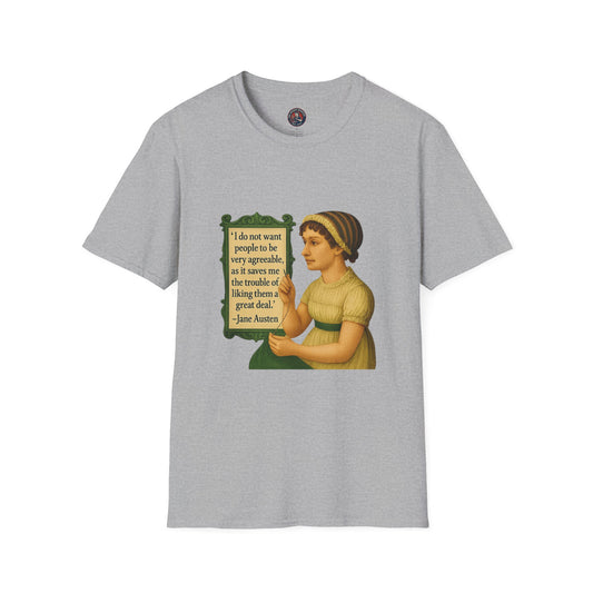 Jane Austen Quote Unisex T-Shirt, Literary Tee, Classic Literature Shirt, Book Lover Gift, Literary Gifts for Readers, English Major Apparel
